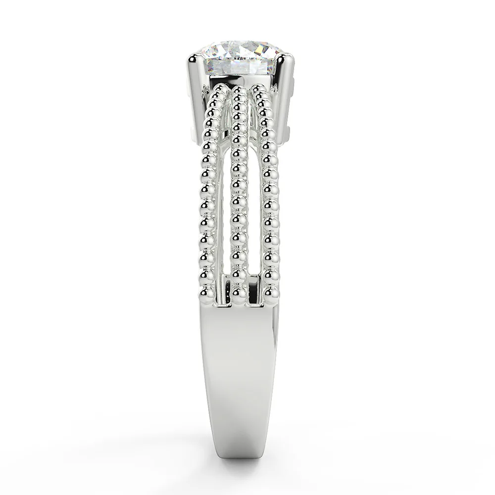 San Moissan Single Stone Moissanite Solitaire Ring for Women
