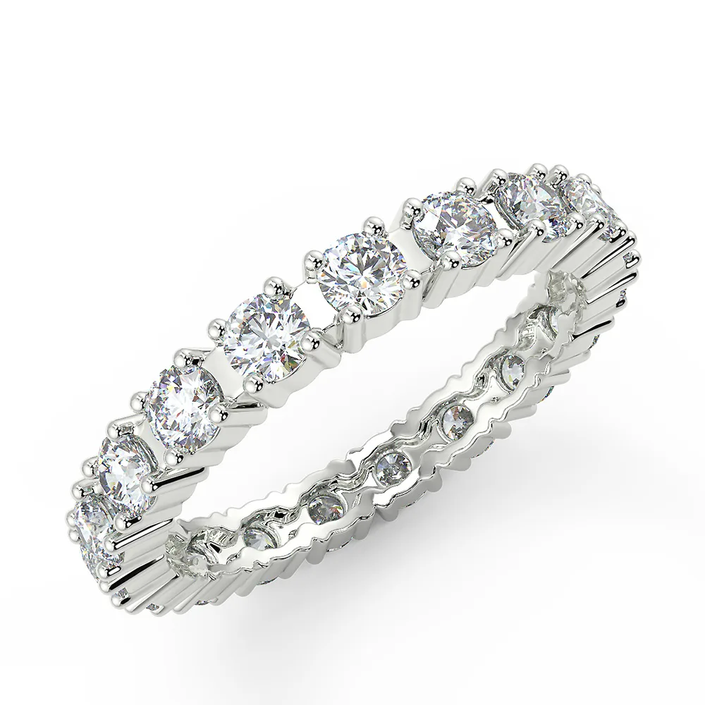 San Moissan USA Round Moissanite Band For Women