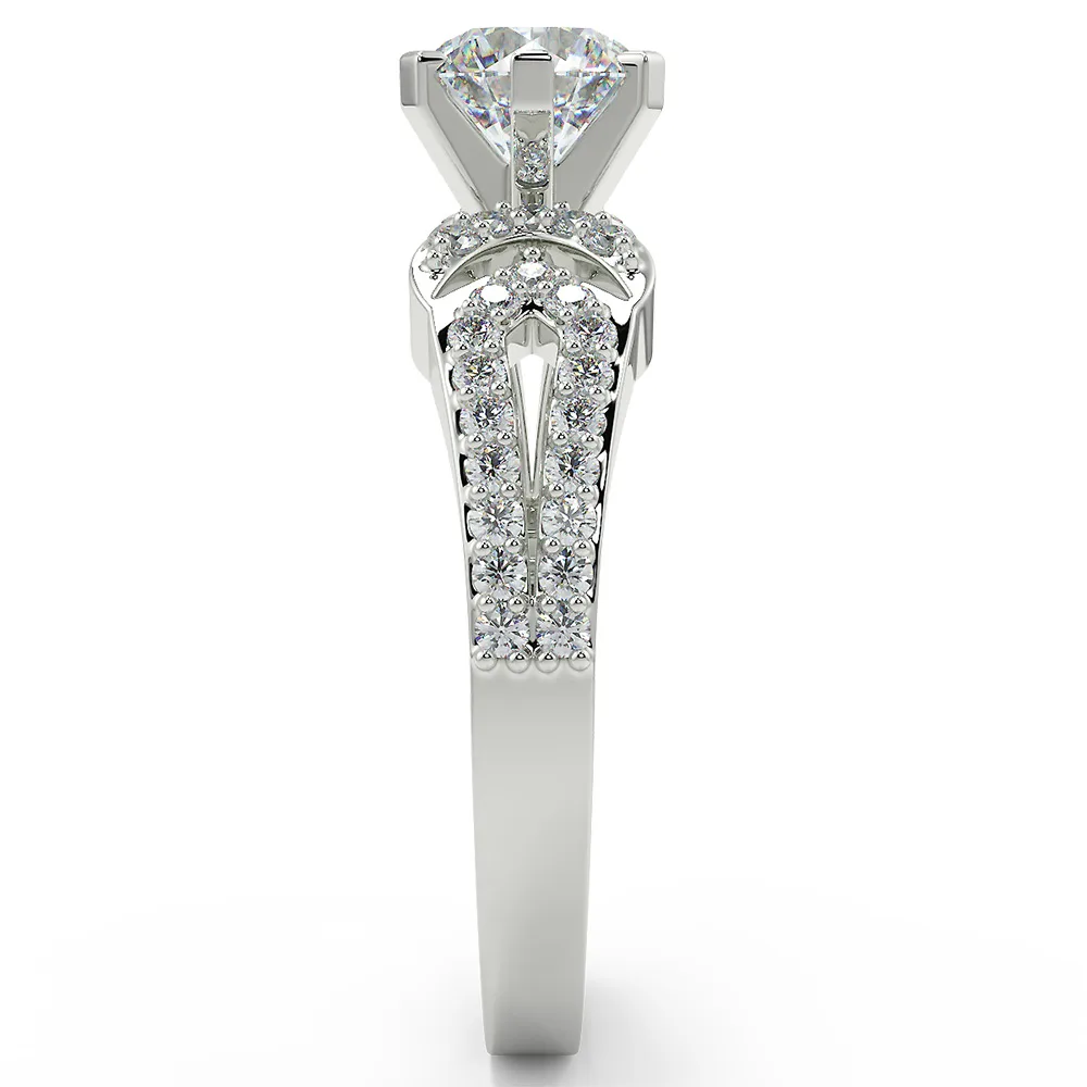 San Moissan USA Moissanite Diamond Engagement Ring For Women